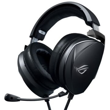 Asus Casti gaming ASUS ROG Theta Electret, difuzoare dedicate Hi-Fi Electret 120mm, compatibile multiplatforma, 3.5mm, Negru