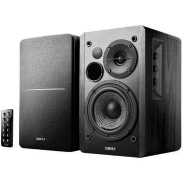 edifier BOXE EDIFIER 2.0, RMS: 42W (2 x 21W), bluetoth telecomanda wireless, volum, bass, treble, optical, black, R1280DB