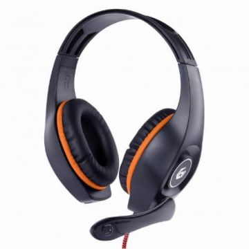 GEMBIRD Casti cu microfon Gembird GHS-05-O, Black-Orange