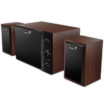 genius Set 3 Boxe Genius SW-2.1 350, Cherry Wood