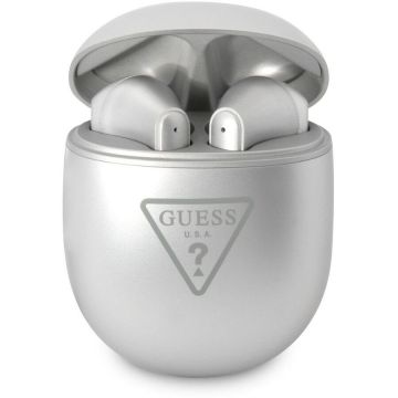 Guess Casti In-Ear Guess Triangle Logo, Bluetooth, Argintiu Glossy Guess Casti In-Ear Guess Triangle Logo, Bluetooth, Argintiu Glossy