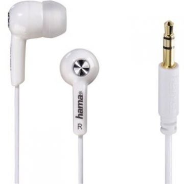 Hama Casti audio in-ear Hama, basic, Handsfree, Alb