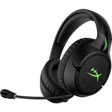 HP Casti gaming wireless HyperX CloudX Flight, compatibile cu PC/Xbox One/Xbox Series X|S, negru/verde