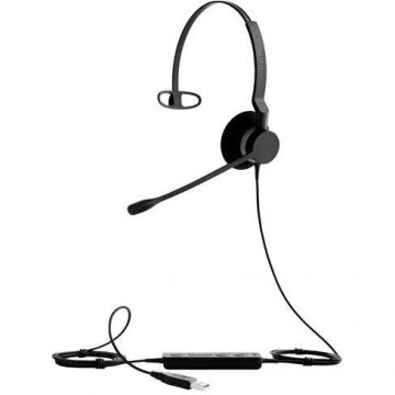 Jabra Casca cu microfon Jabra BIZ 2300 Mono Microsoft, USB, Black Jabra Casca cu microfon Jabra BIZ 2300 Mono Microsoft, USB, Black