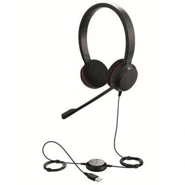 Jabra Casti cu microfon Jabra Evolve 20 UC Stereo, Black