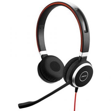 Jabra Casti cu microfon Jabra Evolve 40 UC Duo USB, Black