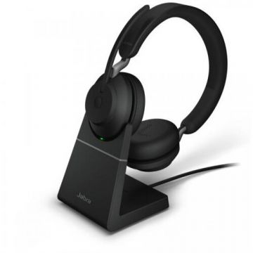 Jabra Casti cu microfon Jabra Evolve2 65, Link380c UC Stereo Stand, Black