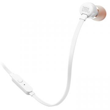 JBL Casti Audio In Ear JBL Tune 110, Cu fir, Alb