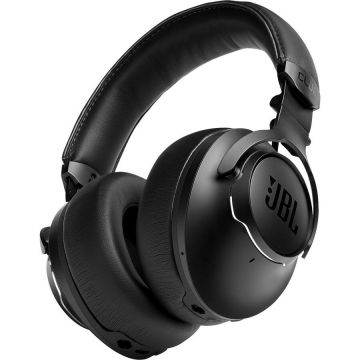 JBL Casti audio over-ear JBL Club One, Hi-Res, True Adaptive Noise Cancelling, Ambient Aware, TalkThru, 45H, Google Assistant & Alexa built-in, Negru