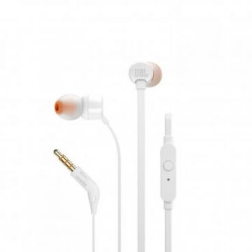 JBL Casti In-Ear JBL T110, microfon, alb