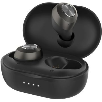 Lenovo Casti Bluetooth Lenovo HT10, TWS, SinglePoint, Earbuds HD, Negru