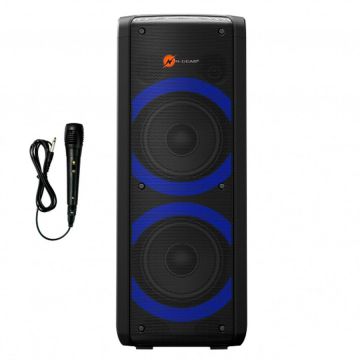 N-Gear Boxa activa portabila N-Gear Lets Go Party 72, 450 W, difuzor 2x16cm, USB, MP3, Bluetooth, microfon cu fir