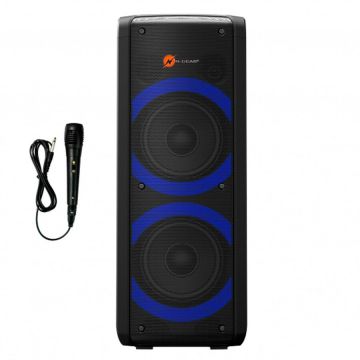 N-Gear Boxa activa portabila N-Gear Let’s Go Party 72, 450 W, difuzor 2x16cm, USB, MP3, Bluetooth, microfon cu fir