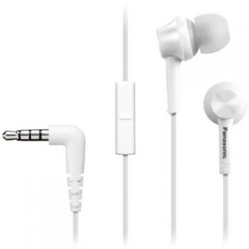 Panasonic Casti Audio In Ear Panasonic cu fir, Microfon, Alb