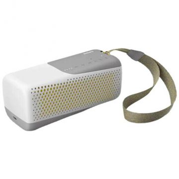 Philips Boxa portabila Philips TAS4807W/00Boxa portabila wireless Philips TAS4807W/00, Bluetooth, 10W, redare 12 h, microfon, IP67, alb/gri Philips Boxa portabila Philips TAS4807W/00Boxa portabila wireless Philips TAS4807W/00, Bluetooth, 10W, redare 12 h, microfon, IP67, alb/gri