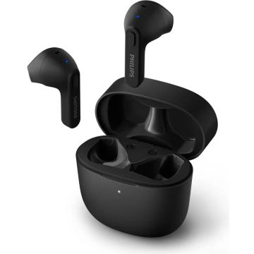 Philips Casti audio in ear Philips TAT2236BK/00, True Wireless, Bluetooth, autonomie 18 ore, Negru