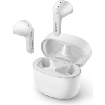 Philips Casti audio in ear Philips TAT2236WT/00, True Wirelles, Bluetooth, autonomie 18 ore, Alb