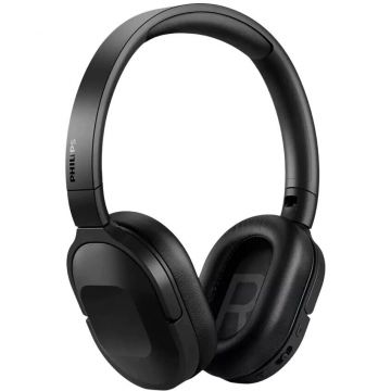 Philips Casti audio wireless Philips TAH6506BK/00, Bluetooth v5, anulare activa a zgomotului, redare 30 de h, pliabile