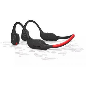 Philips Casti Philips Open-Ear, TAA7607BK/00, Negru-Rosu