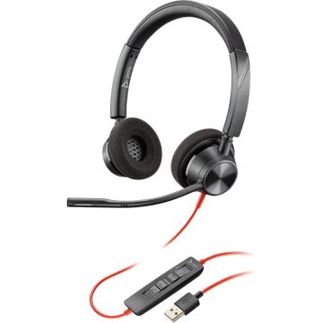 POLY Casti Call Center Plantronics BLACKWIRE BW3320-M, Unitate Apel, USB, Negre (214012-01)