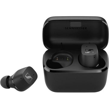 Sennheiser Casti In-Ear Sennheiser CX Plus True Wireless, AptX, Carcasa de incarcare, Negru