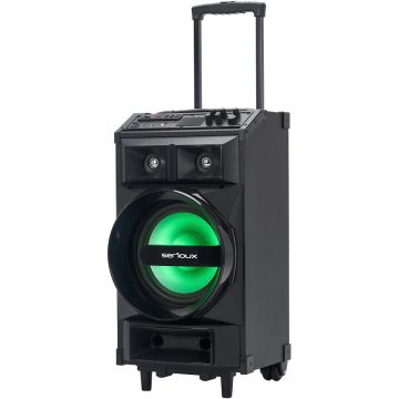 Serioux Boxa portabila Serioux Trolley SoundCase , bluetooth, SD card, USB, 130W, Negru