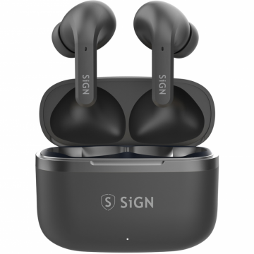 SiGN Casti Bluetooth Segn Freedom Pro, SinglePoint, TWS Wireless, BT 5.0, Negru