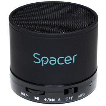 spacer Boxa Portabila Spacer Topper, 3W, Bluetooth, Negru