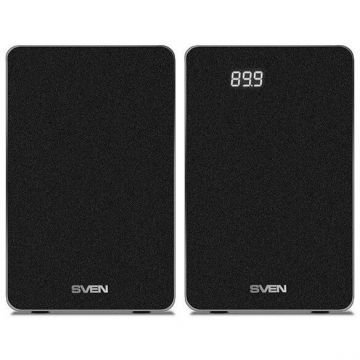 SVEN Boxe SVEN SPS-710, 2x20W, USB/card SD, radio FM, Bluetooth, Negru