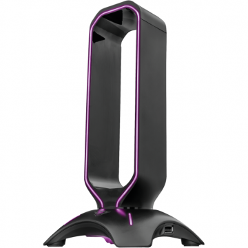 Trust Stand casti Trust Cintar GXT 265, Iluminare RGB, Negru