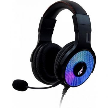 Verbatim Casti gaming Verbatim Surefire Harrier 360, Surround 7.1, Iluminare (Negru