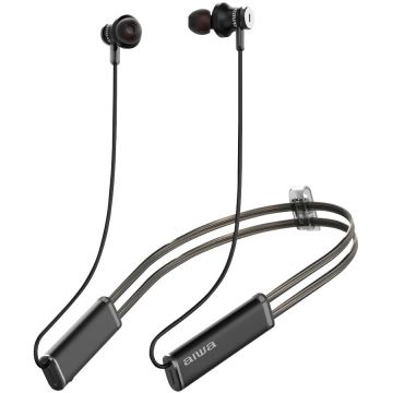 AIWA Casti In-Ear Aiwa ESTBTN-880, wireless, microfon, negru