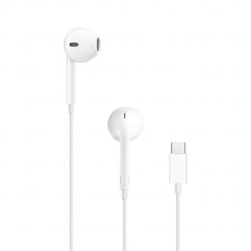 Apple Casti stereo Apple EarPods MTJY3ZM/A, USB Type-C, In-Ear, microfon (Alb)