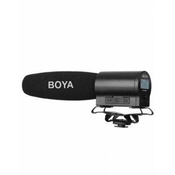Boya BY-DMR7 microfon shotgun cu flash recorder integrat