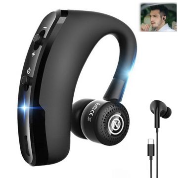 Casca convorbiri V9, Bluetooth + Casca extra cu adaptor