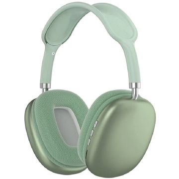Casti over-ear wireless P9, Bluetooth 5.0, Bass, 40mm, AUX, Radio FM, Green