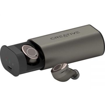 Creative Casti True Wireless Creative Outlier Pro, Bluetooth, ANC, Waterproof IPX5, Touch Control, Bronz