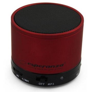 ESPERANZA Boxa Portabila ESPERANZA RITMO EP115C, Bluetooth, Rosu