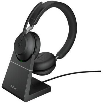 Jabra Casti cu microfon Jabra Evolve2 65 MS Stereo, Bluetooth, Negru