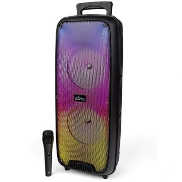 MEDIATECH Boxa Portabila wireless Media-Tech FLAMEZILLA MT3178, Radio FM, MP3 Player, Karaoke, 20W RMS, iluminare RGB, Negru