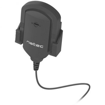 natec Microfon MKTECH, Natec Fox, NMI-1352, portabil, -58 dB, 1,8 m, conferința, Negru