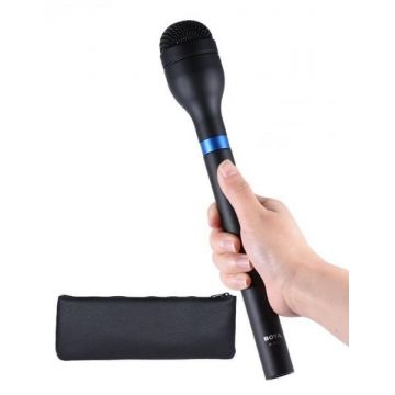 Pachet Boya BY-HM100 Microfon Dynamic Omni-Directional XLR+Rycote cub logo brand reporter microfon alb
