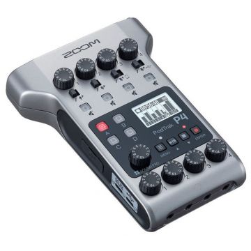 Zoom Podtrak P4 Recorder Audio Podcast 4 Canale XLR