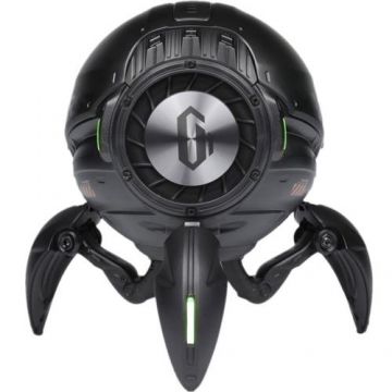 Boxa Portabila GravaStar Mars Pro, Bluetooth 5.0, 2 Difuzoare, Cablu USB-C, Iluminare RGB, Aliaj de zinc (Negru/Verde)