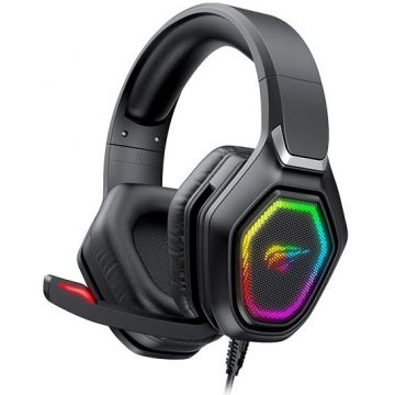 Casti Gaming Havit H659d RGB Black