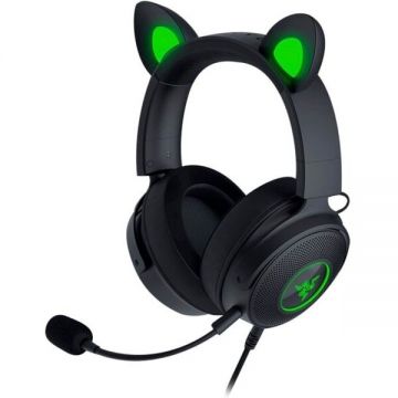 Casti Gaming Kraken Kitty RGB Cablu 2m 32Ω 20000kHz Negru