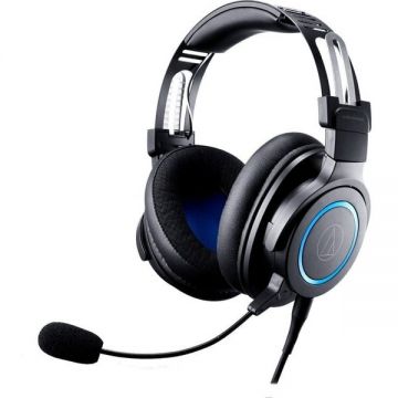 Casti Gaming Stereo 5Hz - 40kHz 101dB 1x Jack 3.5mm Cablu 2m 257g 45mm Negru/Albastru