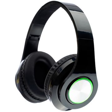 Casti Spacer On-Ear, Crystal RGB Black