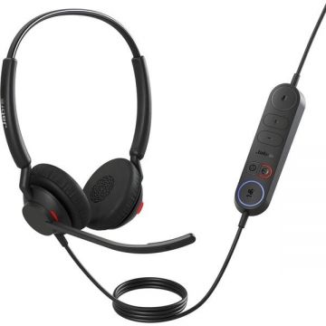 Casti Stereo MS USB-A 20kHz Unilateral Cablu 1.6m 144g Negru