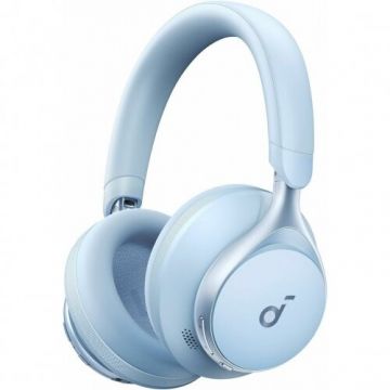 Casti Wireless Peste Ureche Soundcore Space One Adaptive Active Noise Cancelling LDAC Hi-Res Bluetooth Albastru Deschis